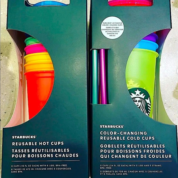 Starbucks UV-Reactive Tumblers - Change Color in the Sun - Picture 2 of 7